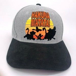 Disney Lion King Hakuna Matata Baseball Hat with Snapback Closure